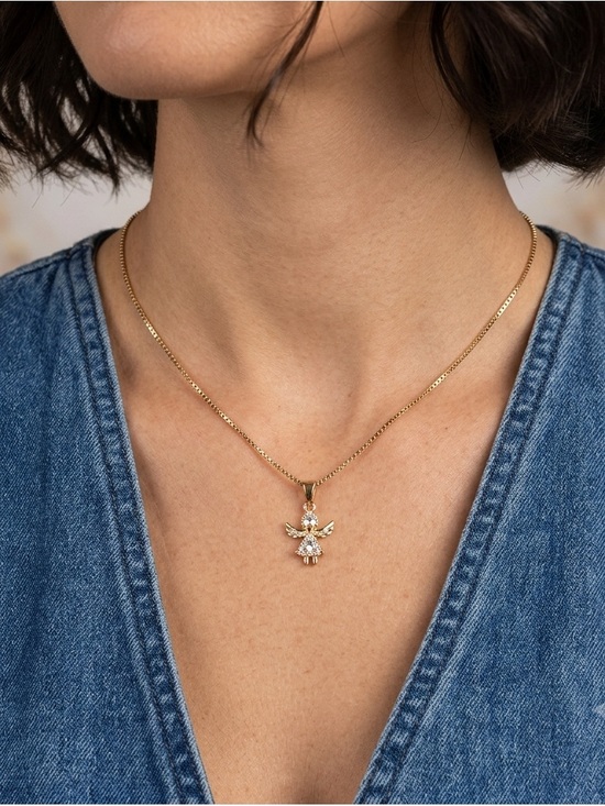 JCD Jewelry - 𝅺925 Stamped ANGEL Necklace
